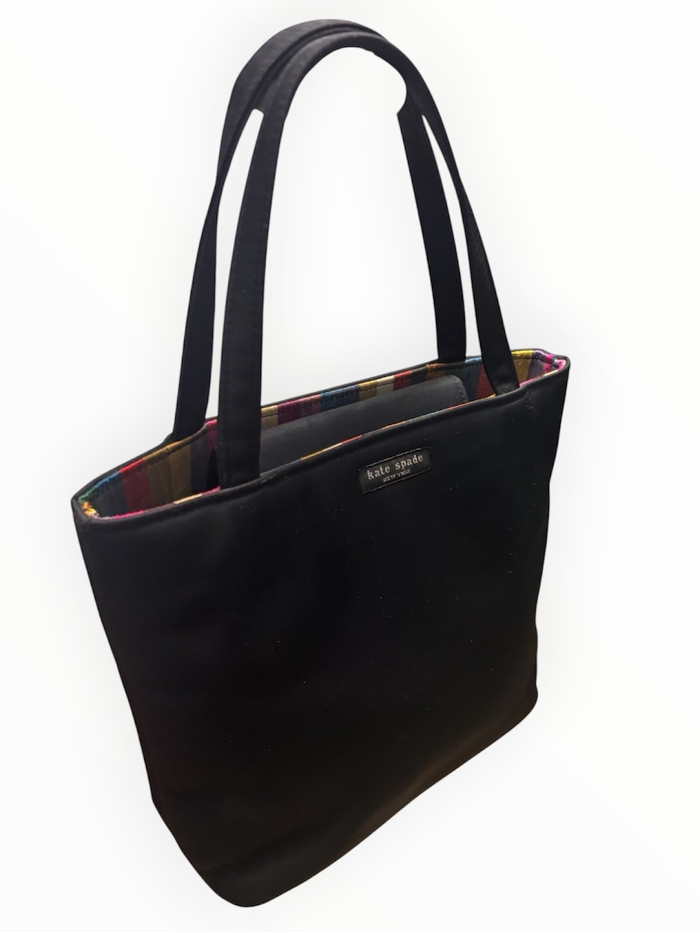 Vintage Kate Spade New York Y2K Caroline Nylon black tote bag